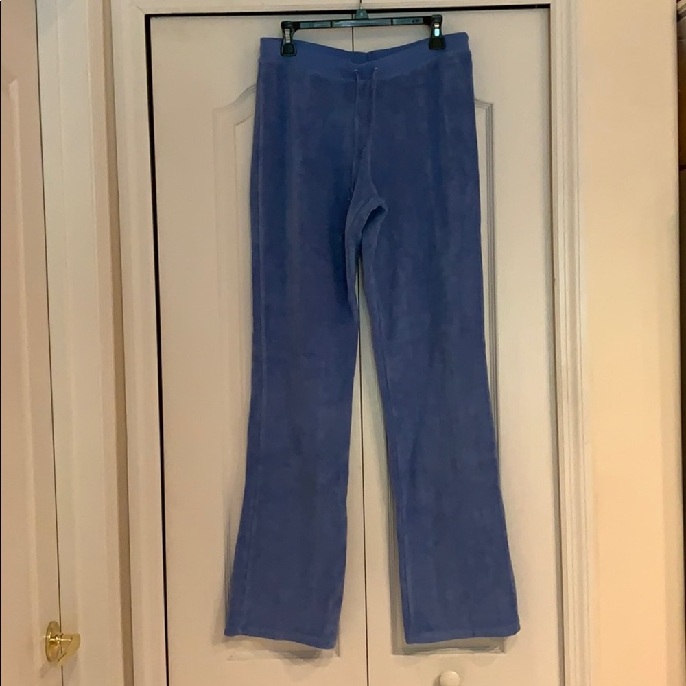 Boast baby blue velour Pants.  NEW